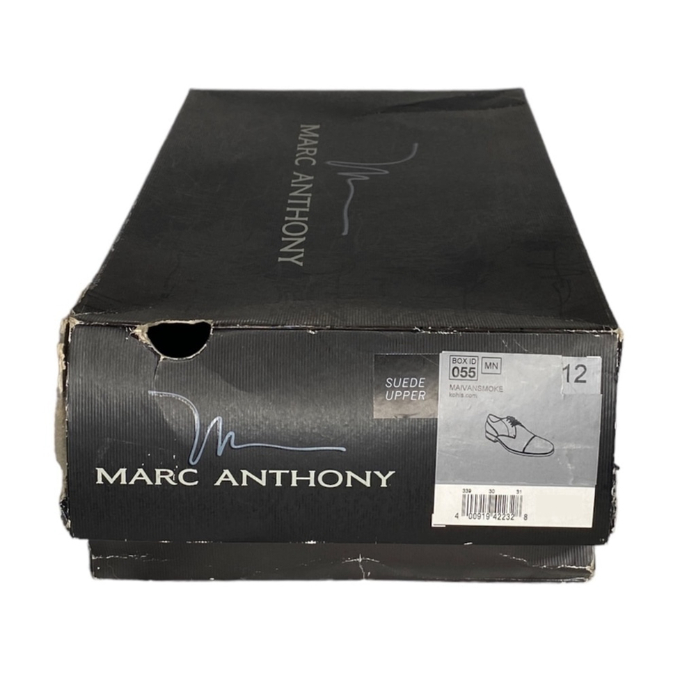 Marc Anthony Ivan Suede Upper Dress Shoes (Size: 12, Color: Smoke) - Picture 8 of 8